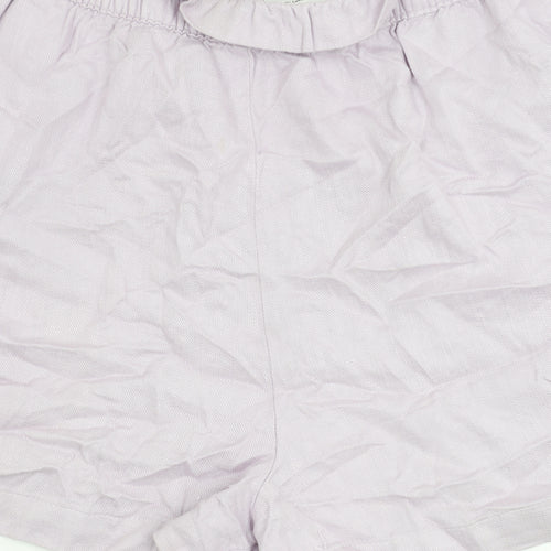 ASOS Design Women’s Purple Linen Blend Tall Culotte Shorts Size 14