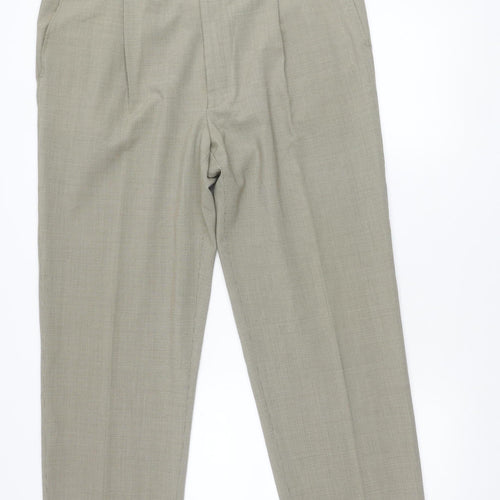 Marks and Spencer Womens Beige Wool Blend Dress Pants Size 16