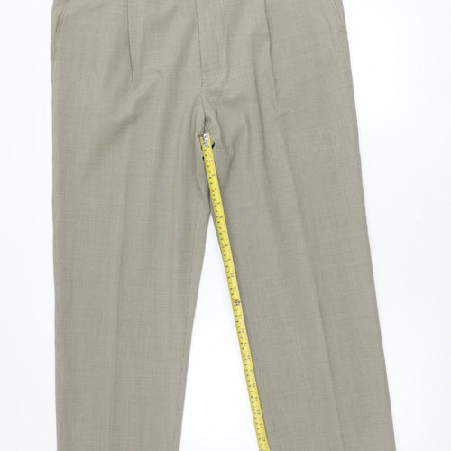 Marks and Spencer Womens Beige Wool Blend Dress Pants Size 16
