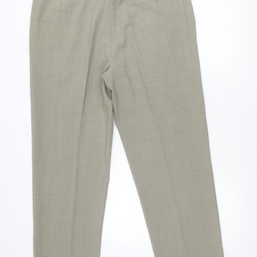 Marks and Spencer Womens Beige Wool Blend Dress Pants Size 16