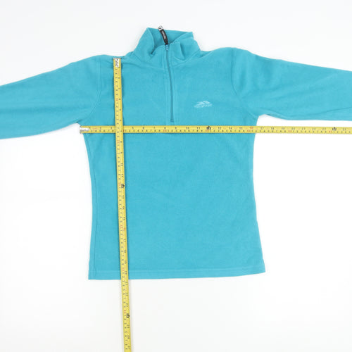 Trespass Boys Blue Fleece 1/2 Zip Sweatshirt 11-12 Years Outdoor Winter