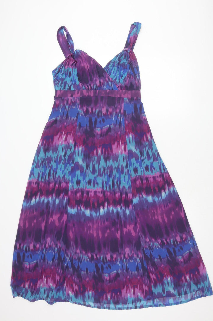 Marks and Spencer Women’s Multicoloured Size 12 A-Line Midi Dress