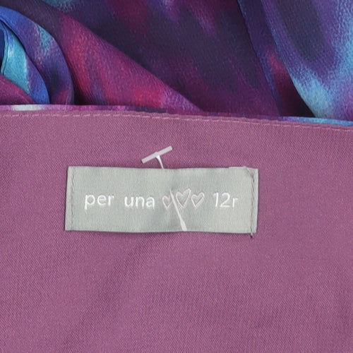Marks and Spencer Women’s Multicoloured Size 12 A-Line Midi Dress