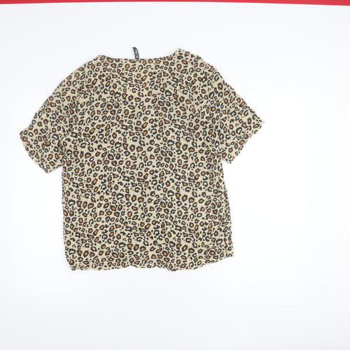 Pieces Women’s Multicoloured Leopard Print Viscose Blouse S