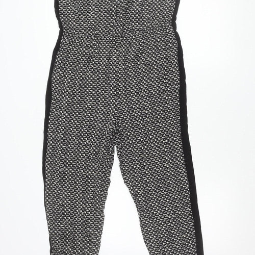 Forever 21 Women’s Black Geometric Strapless Jumpsuit Size 14