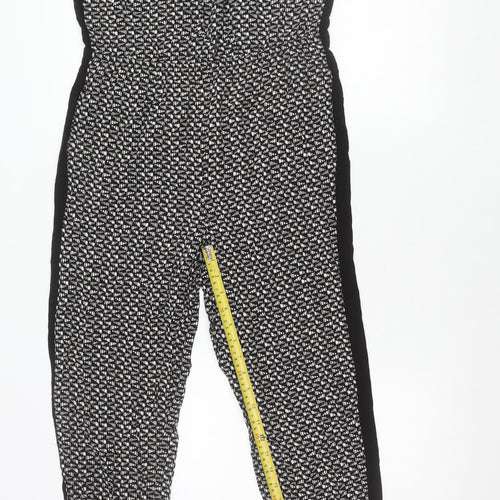 Forever 21 Women’s Black Geometric Strapless Jumpsuit Size 14