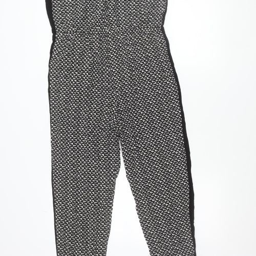 Forever 21 Women’s Black Geometric Strapless Jumpsuit Size 14