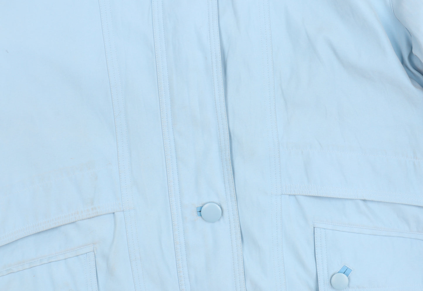 Strak Sportline Women Blue L Basic Jacket Collared Button Pockets
