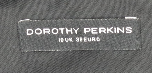 Dorothy Perkins Women’s Black Strapless Hi-Low Chiffon Dress Size 10