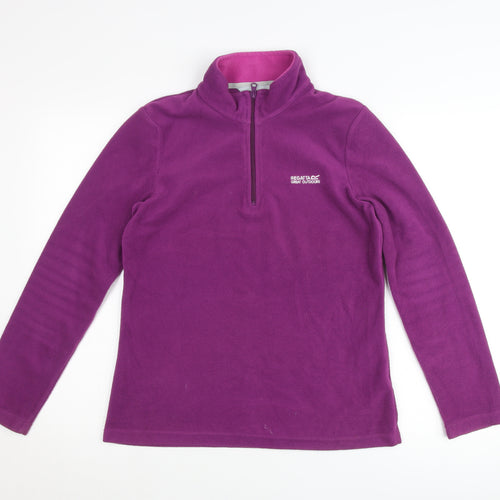 Regatta Women’s Purple Fleece Pullover Jumper UK 10 Outdoor