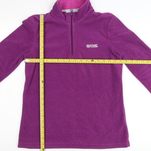 Regatta Women’s Purple Fleece Pullover Jumper UK 10 Outdoor