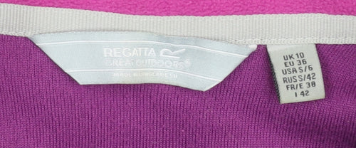 Regatta Women’s Purple Fleece Pullover Jumper UK 10 Outdoor