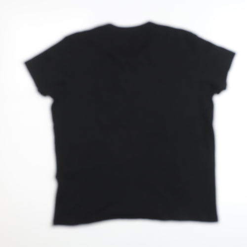 Uniqlo Women's Black XL Basic Crew Neck Short Sleeve T-Shirt