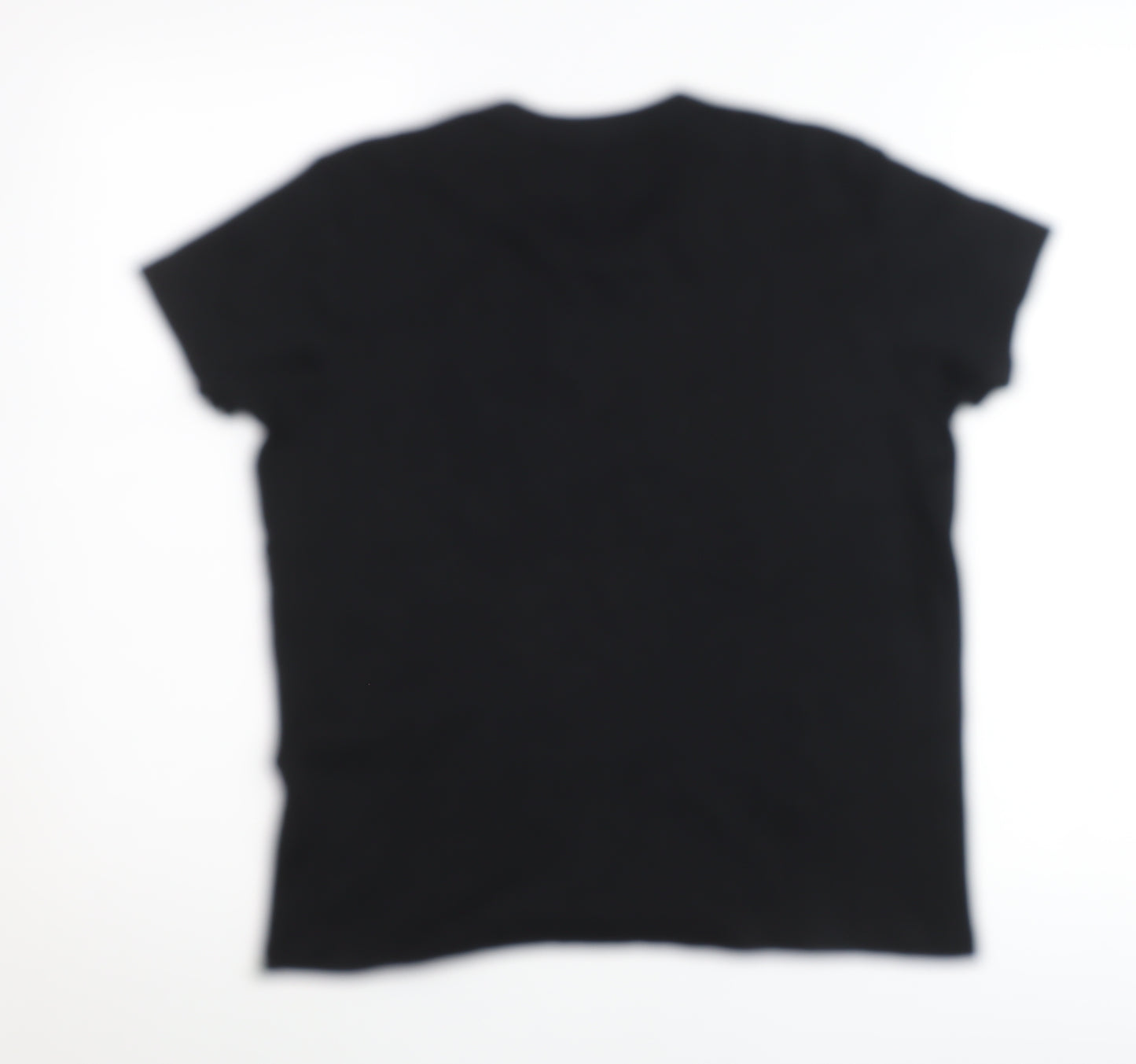 Uniqlo Women's Black XL Basic Crew Neck Short Sleeve T-Shirt