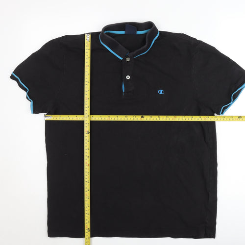 Champion Men’s Black XL Polo Shirt Short Sleeve Casual Sportswear