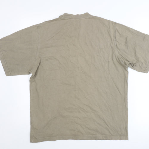 Henri Lloyd Men’s Beige L T-Shirt Short Sleeve Cotton Crew Neck