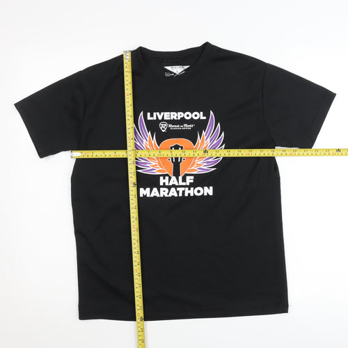 Rock 'n' Roll Unisex Adults Black Small T-Shirt Marathon Graphic
