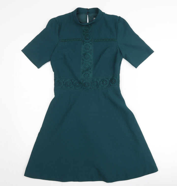 Oasis Women’s Green A-Line Knee Length Dress Size 8