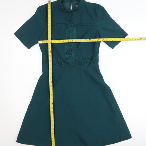 Oasis Women’s Green A-Line Knee Length Dress Size 8