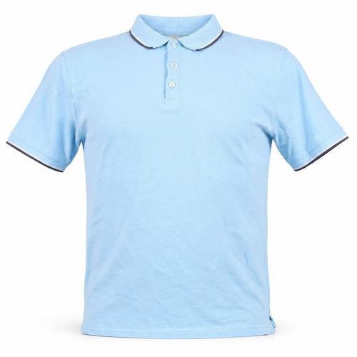 Kangaroo Poo Mens Blue Polo Shirt Size M Short Sleeve Cotton