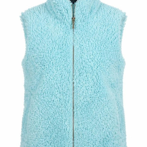 Boden Women’s Blue Fleece Waistcoat Vest S Zip Casual Winter