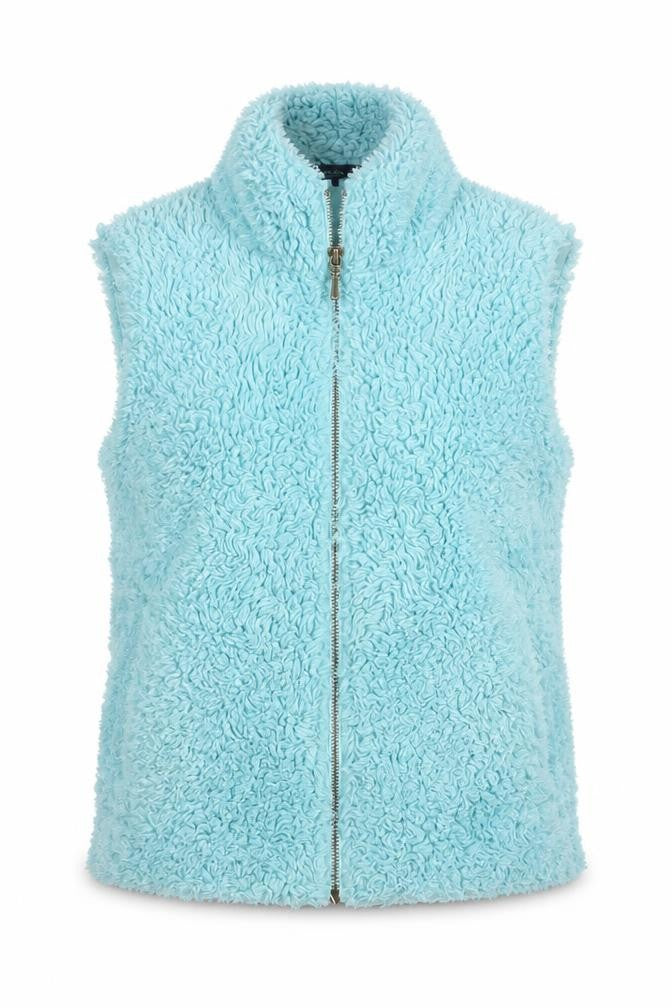 Boden Women’s Blue Fleece Waistcoat Vest S Zip Casual Winter