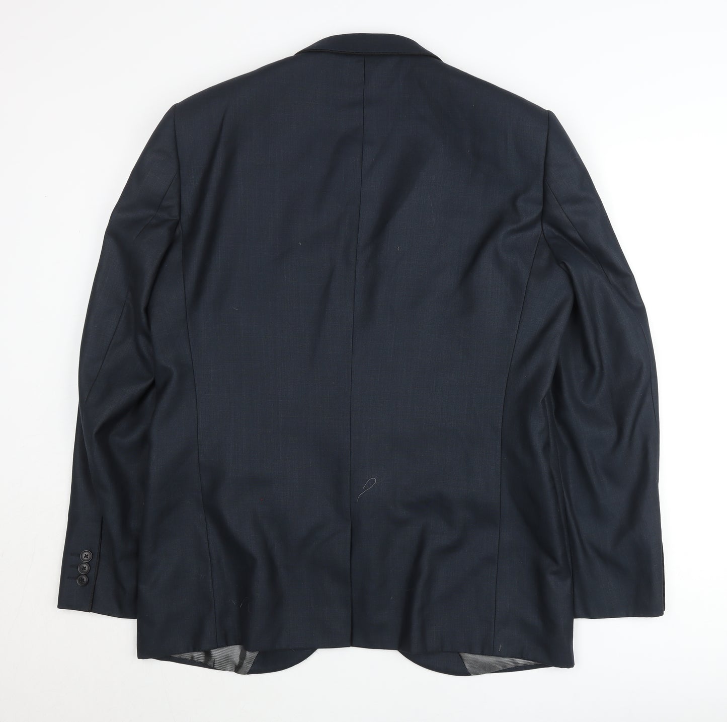 Next Men's Blue 42R Suit Jacket Classic Two Button Notch Lapel