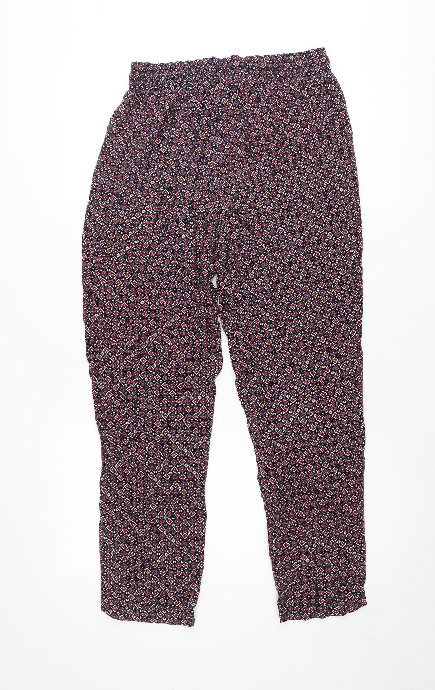 Marks and Spencer Women’s Multicoloured Size 10 Geometric Trousers