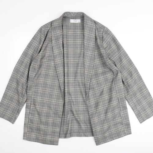 Reserved Women’s Grey Check Blazer Size 12 Regular Fit