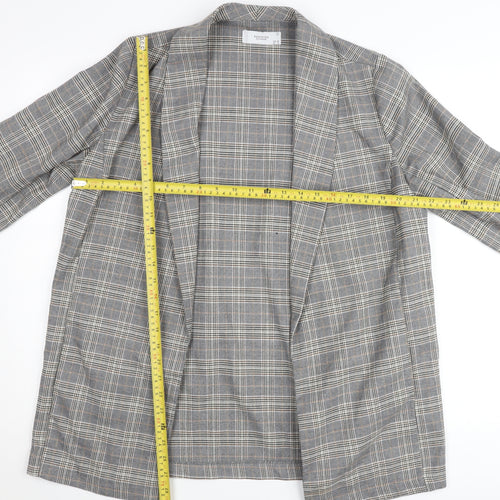 Reserved Women’s Grey Check Blazer Size 12 Regular Fit