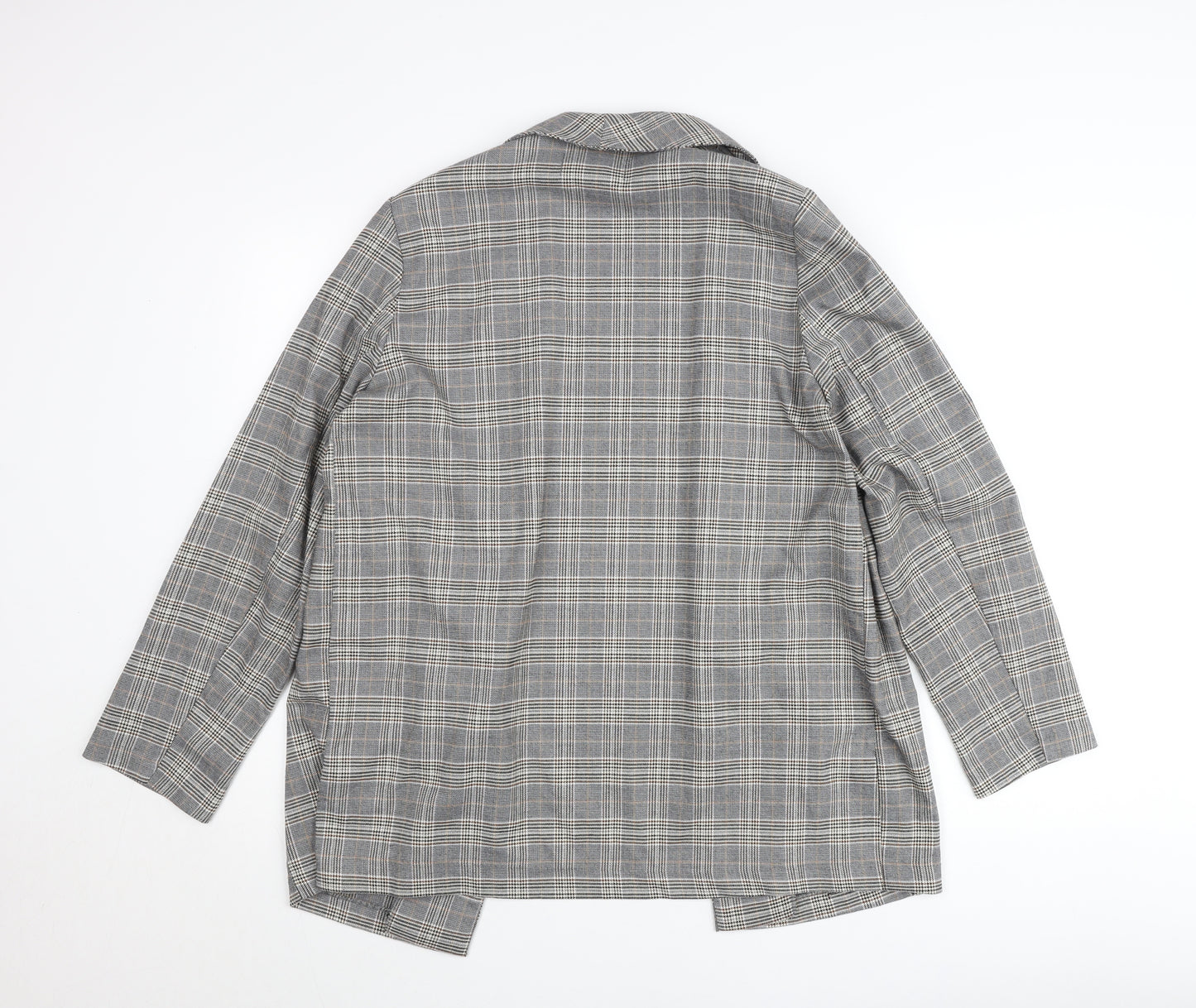 Reserved Women’s Grey Check Blazer Size 12 Regular Fit