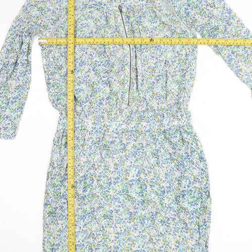Pyrus Women’s Multicoloured Floral Shift Dress S Short Sleeve Summer