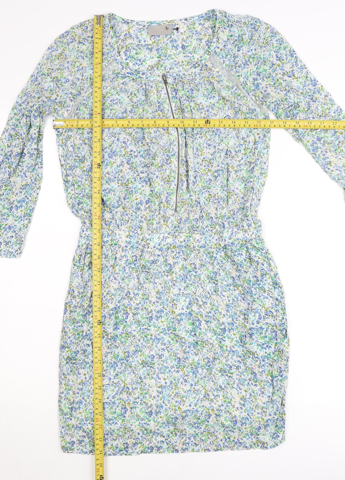 Pyrus Women’s Multicoloured Floral Shift Dress S Short Sleeve Summer