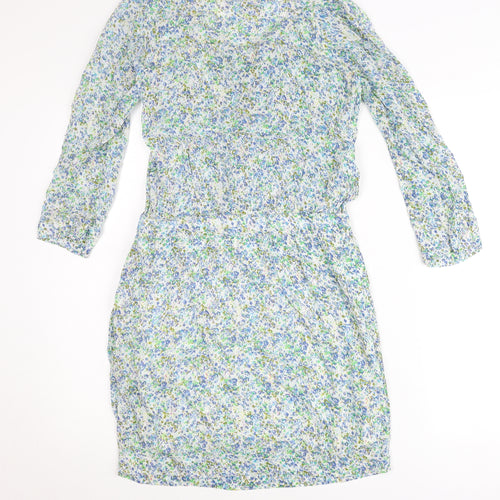 Pyrus Women’s Multicoloured Floral Shift Dress S Short Sleeve Summer