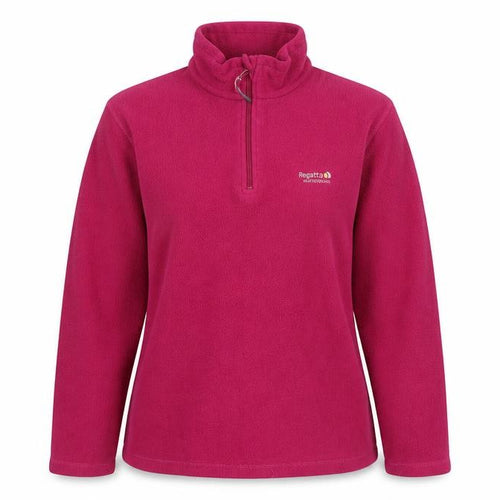 Regatta Women’s Pink Size 12 Fleece Jumper Mock Neck 1/2 Zip Pullover