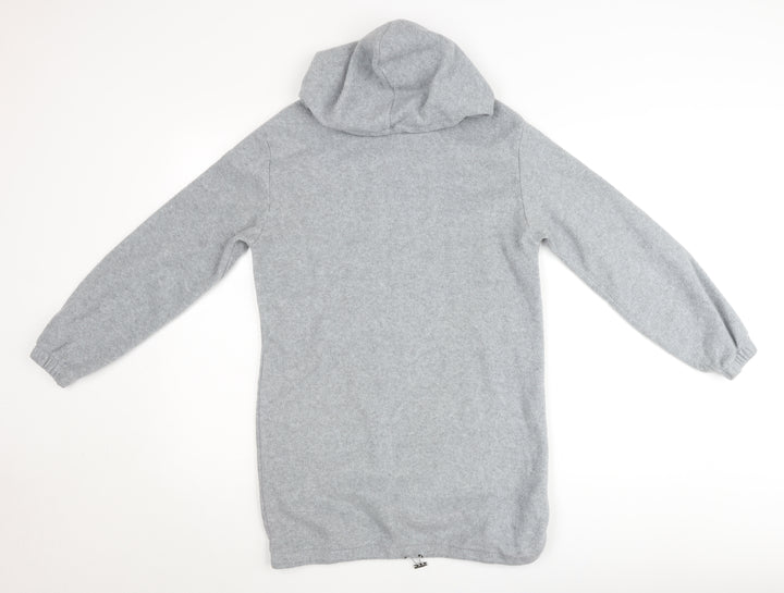Brave Soul Womens Grey XS Pullover Hoodie Long Sleeve Jumper