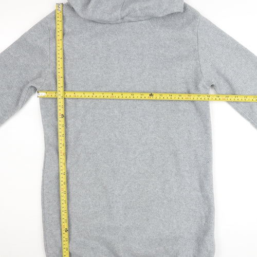 Brave Soul Womens Grey XS Pullover Hoodie Long Sleeve Jumper