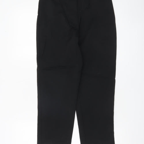 Marks and Spencer Womens Black Size 8 Straight Leg Trousers