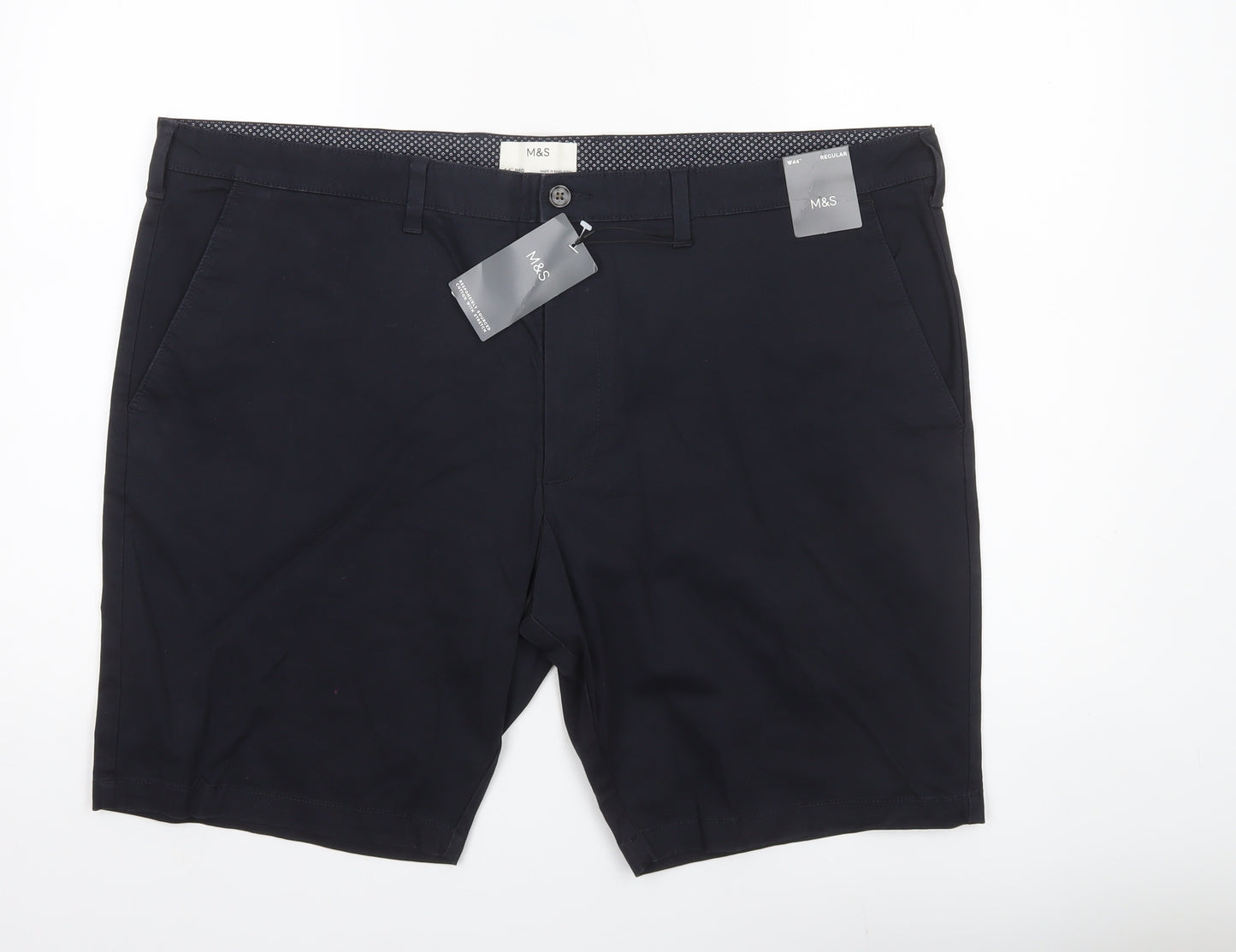 Marks and Spencer Men’s Black Chino Shorts Size 44 Regular