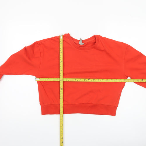 ASOS Women’s Red Cotton Pullover Sweatshirt Size 12