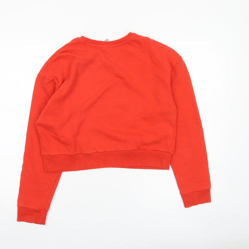 ASOS Women’s Red Cotton Pullover Sweatshirt Size 12