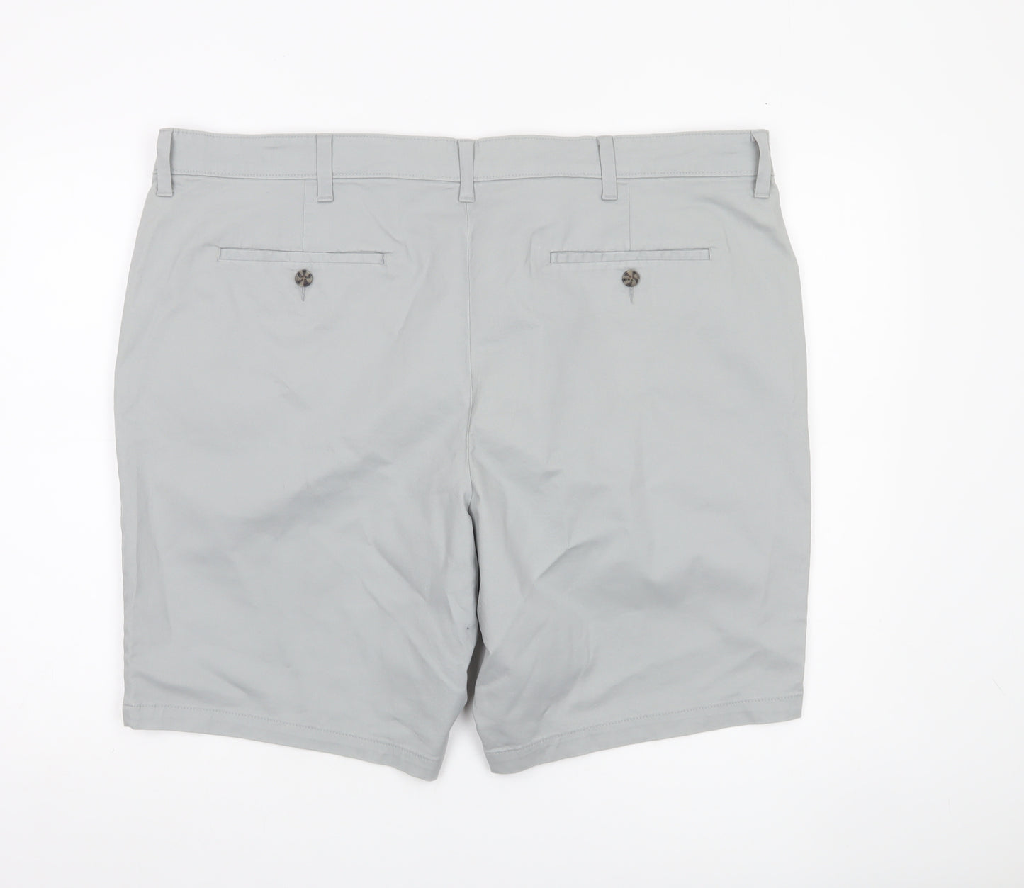 Marks and Spencer Men’s Grey Chino Shorts Size 44 Regular Cotton