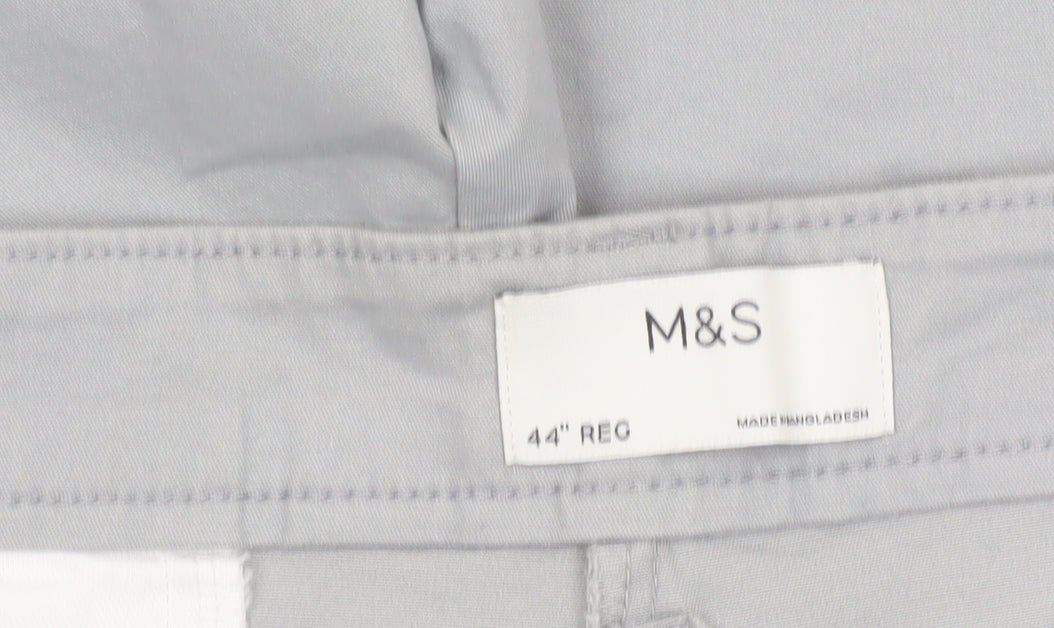 Marks and Spencer Men’s Grey Chino Shorts Size 44 Regular Cotton