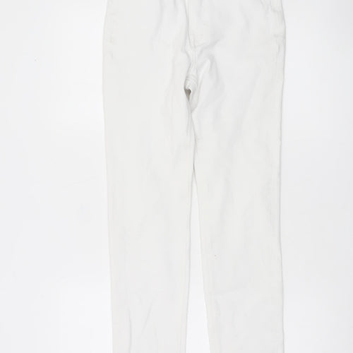 Marks and Spencer Womens White Slim Straight Jeans Size 8 Short