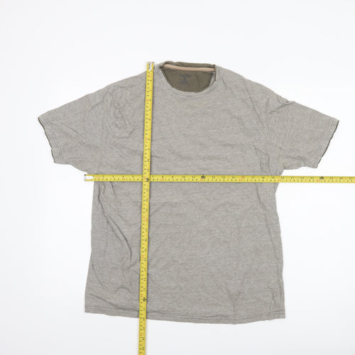 James Pringle Men's Grey Medium Cotton Crew Neck T-Shirt