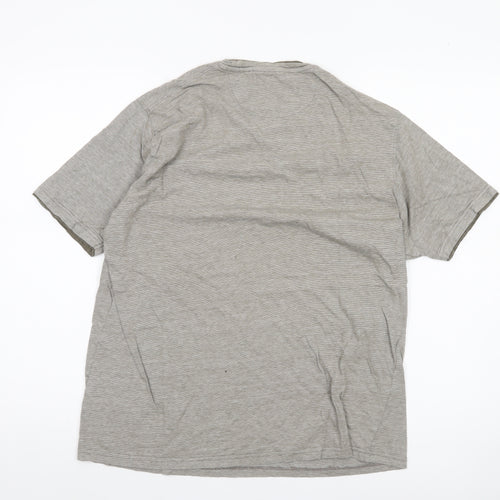 James Pringle Men's Grey Medium Cotton Crew Neck T-Shirt