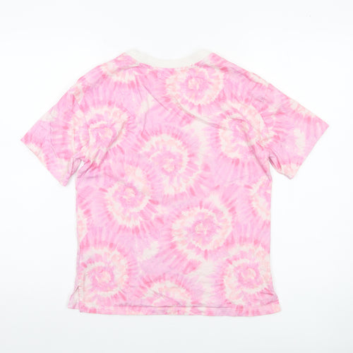 Next Girls Pink Tie Dye Sun Shine Bright T-Shirt 9 Years Cotton