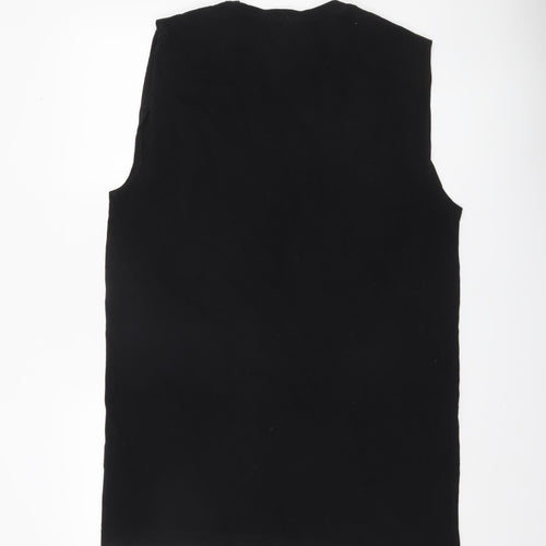 H&M Women’s Black Cotton Tank Dress Size 12 Sleeveless Casual