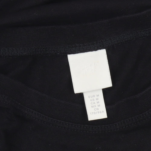 H&M Women’s Black Cotton Tank Dress Size 12 Sleeveless Casual