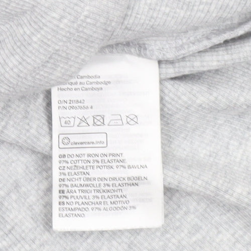 Divided H&M Women’s Grey Sleeveless Bodycon Mini Dress S